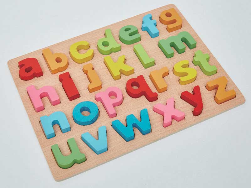 Wooden Preschool Colorful Letter Board toys