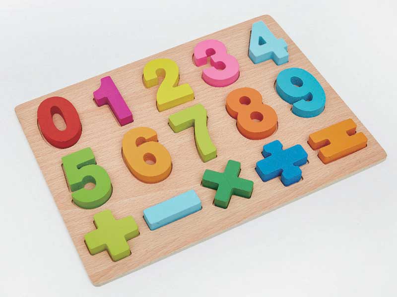 Wooden Preschool Colorful Number Board toys