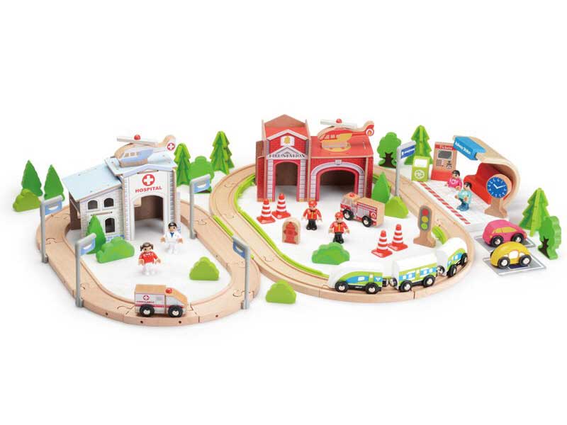 Wooden Track Series(100pcs) toys