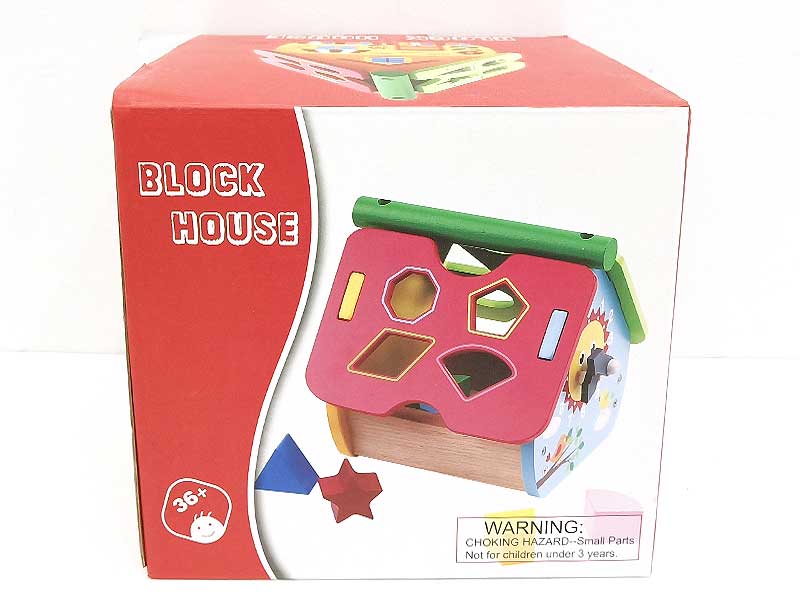 Wooden Block House toys