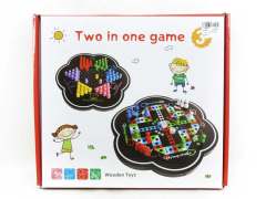 2in1 Wooden Checkers