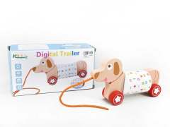 Wooden Puppy Early Learning Trailer