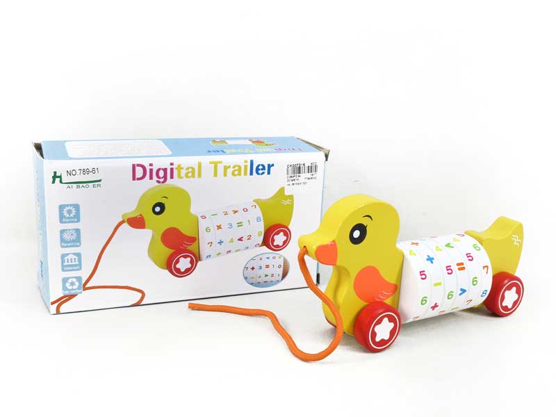 Wooden Duckling Early Learning Trailer toys