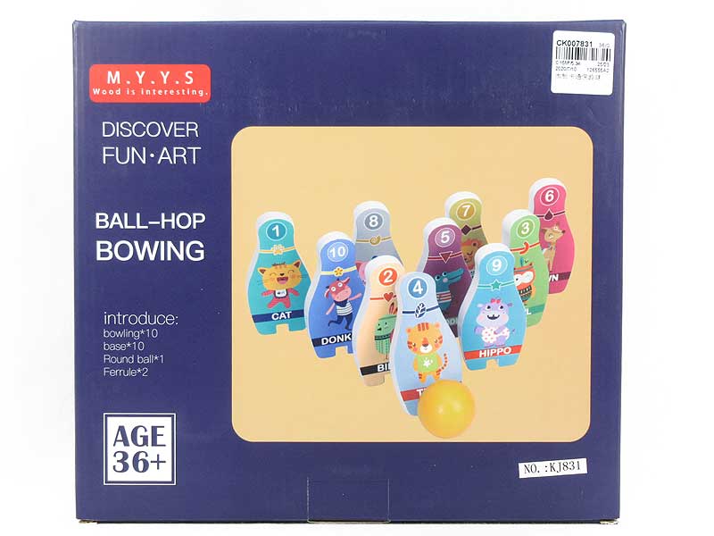 Wooden Bowling Ball toys