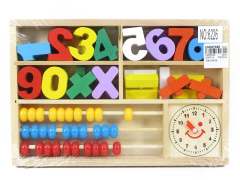 Wooden Digital Addition And Subtraction Bead Box