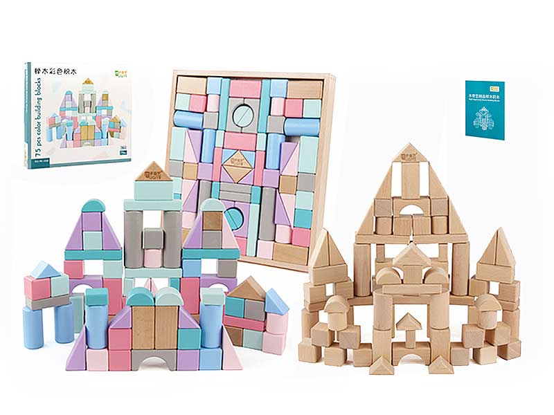 Wooden Blocks(75PCS) toys