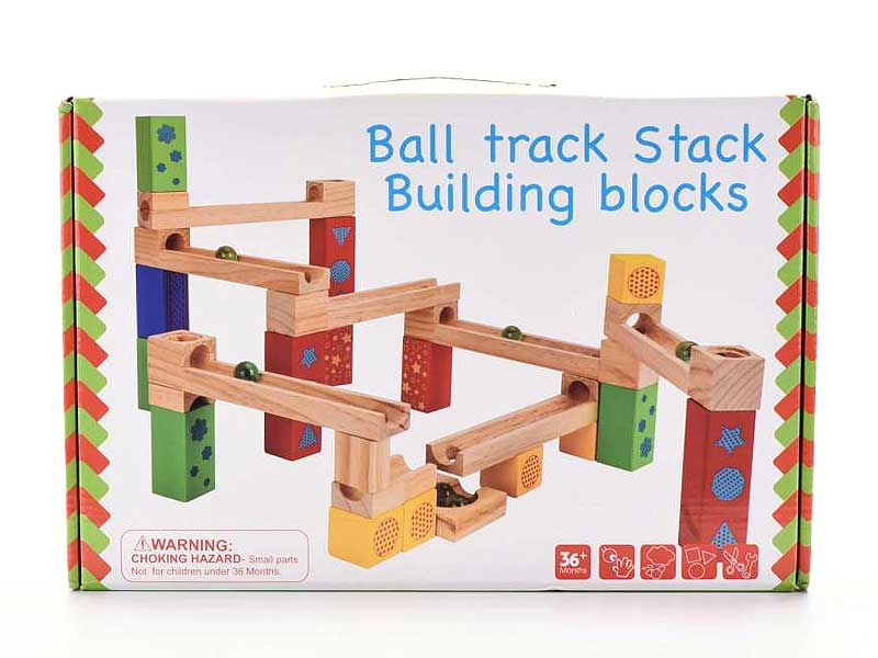 Wooden Ball Track Blocks toys