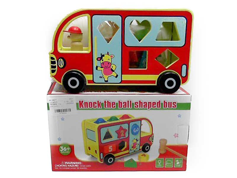 Wooden Percussion Bus toys