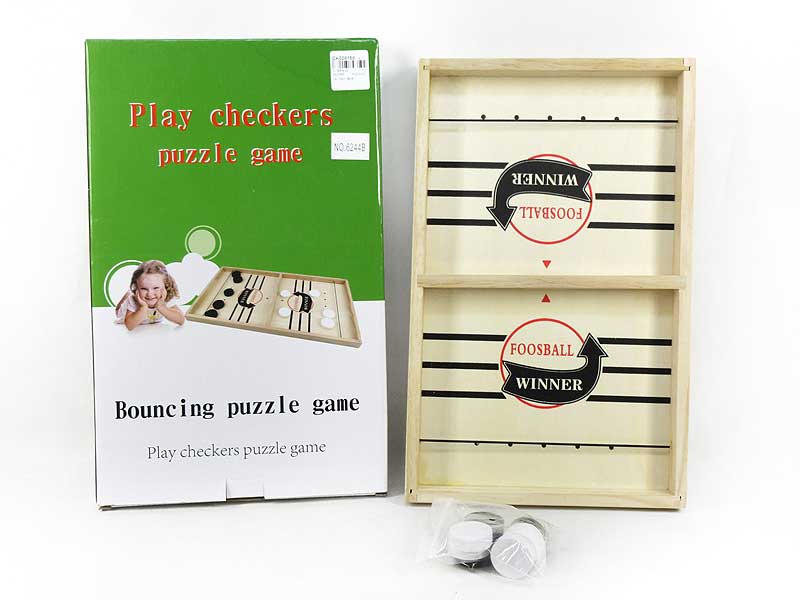 Wooden Play Checkers Puzzle Game toys