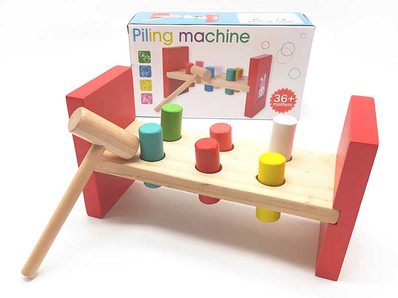 Wooden Piling Machine toys
