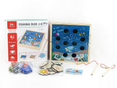 2in1 Wooden Fishing Game