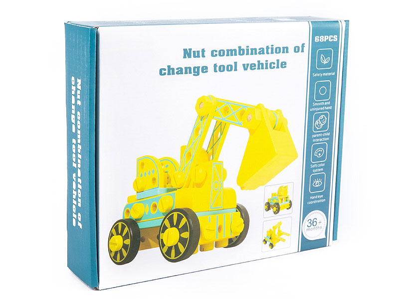 Wooden Construct Car toys