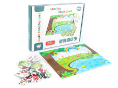 Learning Board Games With Wooden Puzzle toys