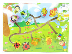 Wooden Maze Insect Dongdong Find A Place Game