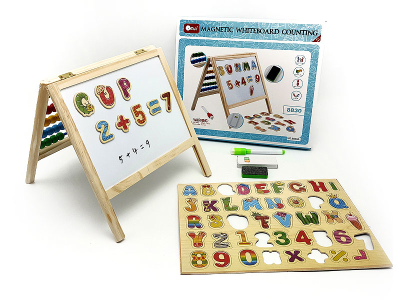 Wooden Drawing Board & Magnetic Alphanumeric toys