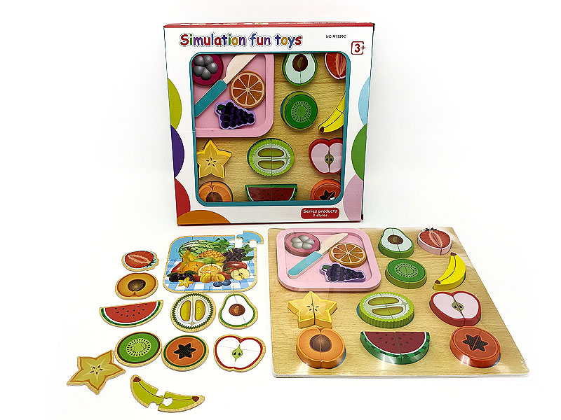 Wooden Fruit Cut Set toys