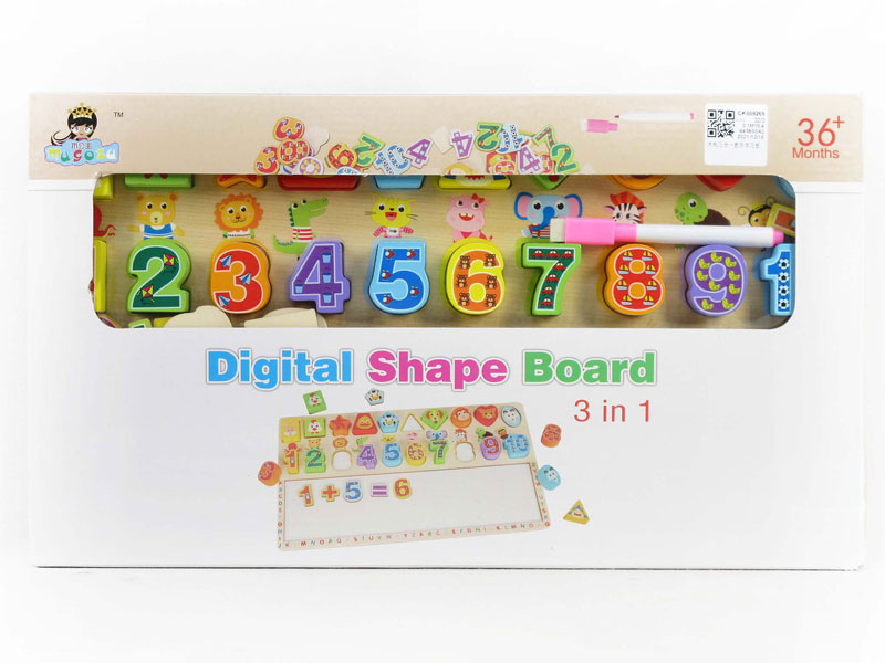 3in1 Wooden Digital Learning Board toys