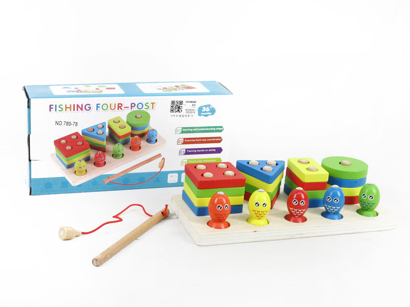 Wooden Fishing Catch Matching toys