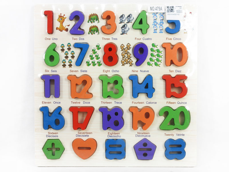 Wooden Numbers Board toys