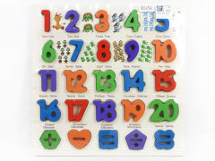 Wooden Numbers Board
