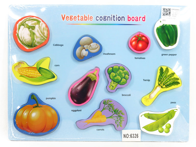 Wooden Vegetable Cognitive Board toys