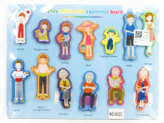 Wooden Family Relationship Awareness Board
