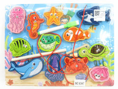 3in1 Wooden Thread Drawing Board For Marine Animals