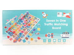7in1 Wooden Traffic Matching Board