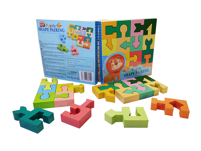 Wooden Shape Matching Building Blocks toys