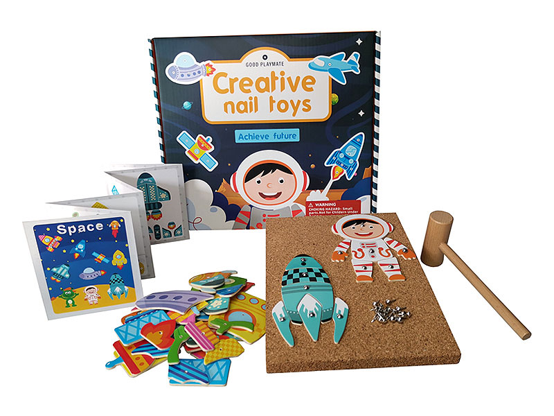 Wooden Creative Nailing Puzzle toys