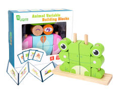 Wooden Animal Block(4S) toys