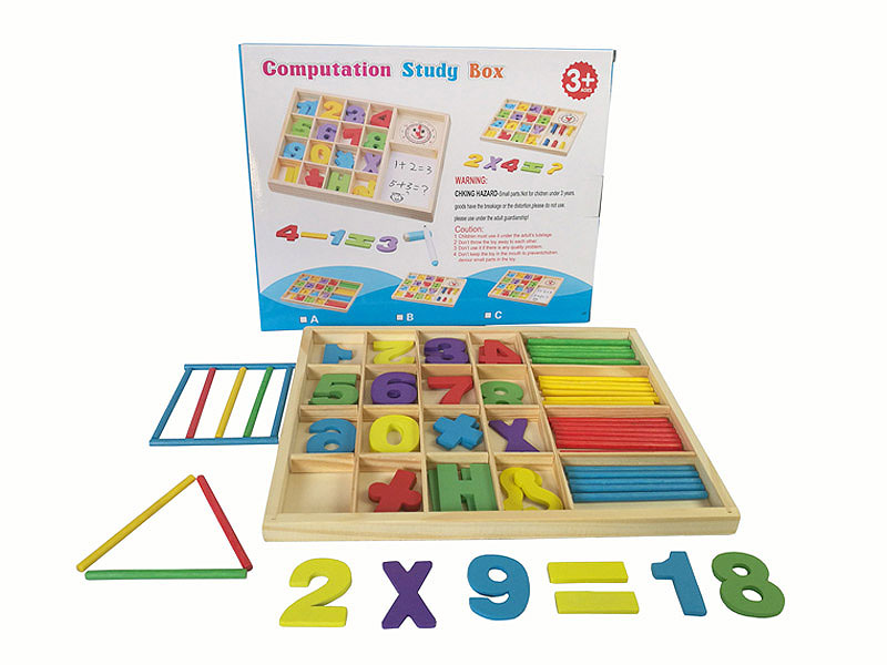 Wooden Computing Learning Box toys