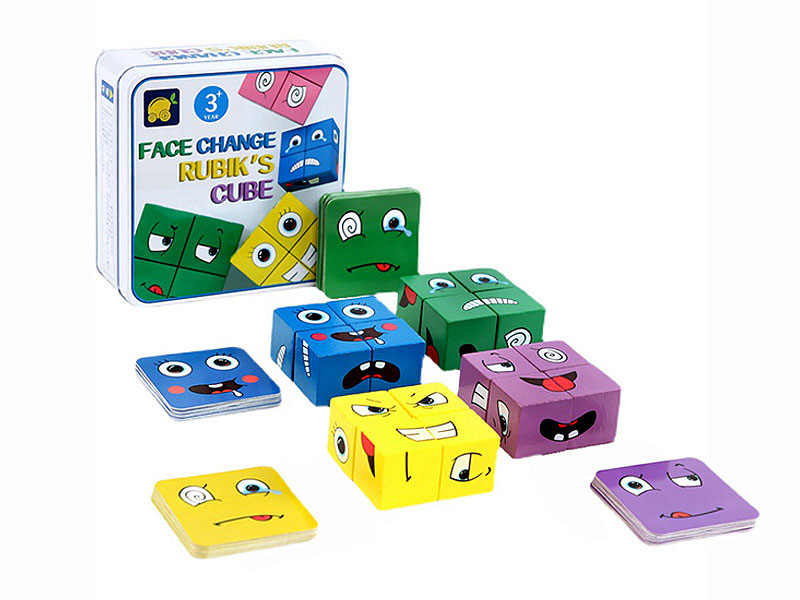 Wooden Face Changing Cube toys