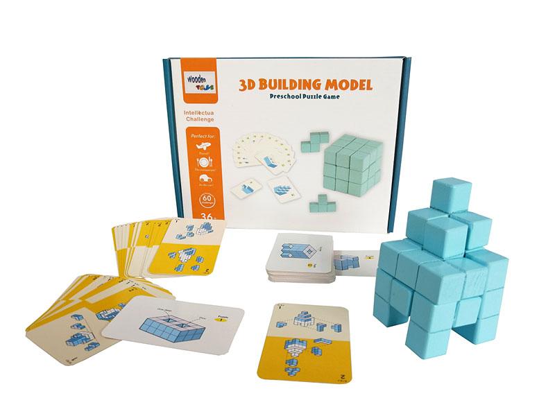 Wooden Three-Dimensional Building Blocks toys