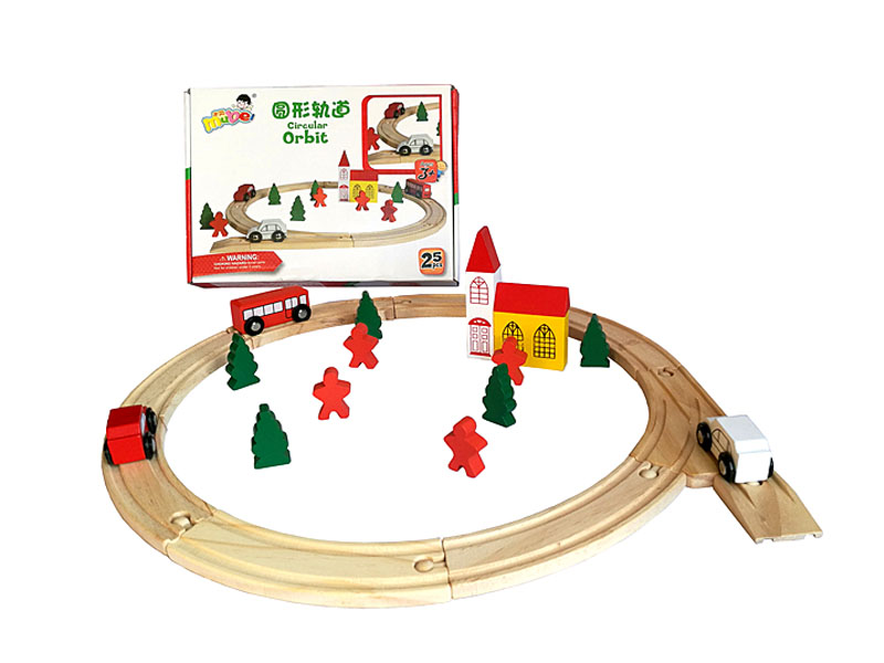 Wooden Rail Car(25pcs) toys