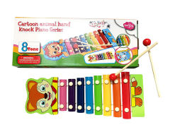 Wooden Cartoon Animal 8-Tone Zither toys