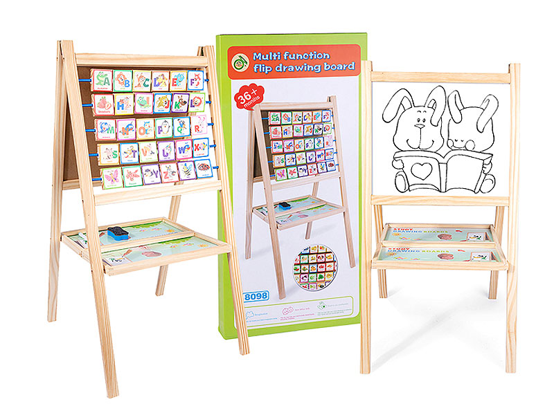 Wooden Multifunctional Flip Chart toys