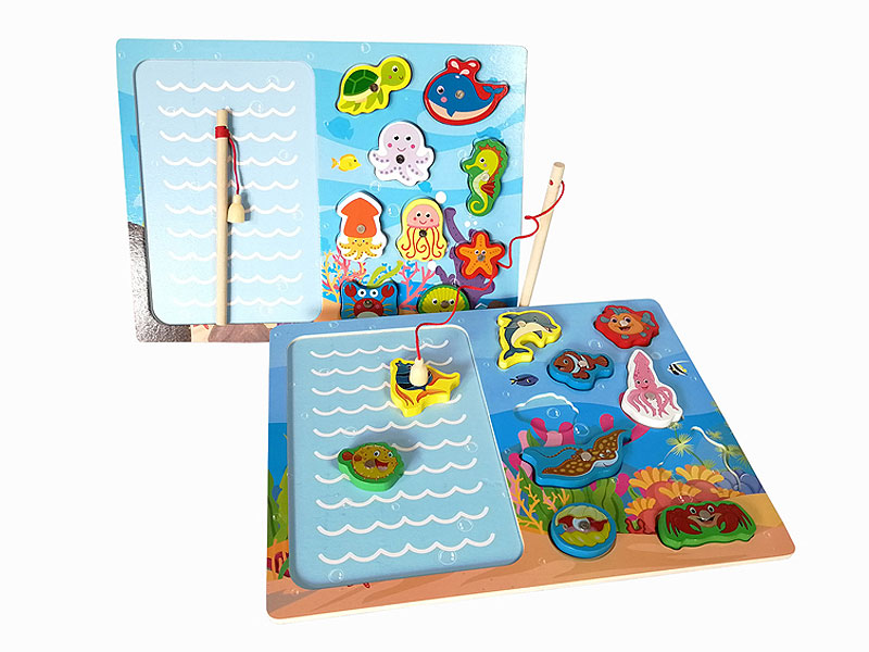 2in1 Wooden Fishing Game(2S) toys