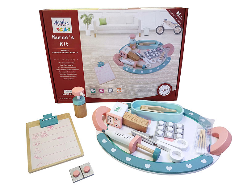 Wooden Nurse Medical Set toys