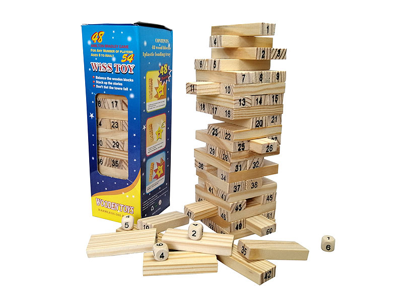 Wooden Blocks(54pcs) toys