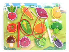 Wooden Magnetic Rope Drawing Board For Vegetables