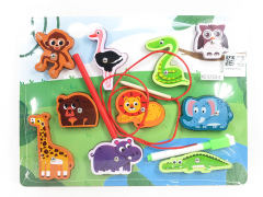 Wooden Magnetic Rope Drawing Board For Forest Animals