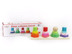 Wooden Four Shaped Towers toys