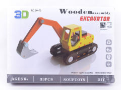 3D Wooden Excavator