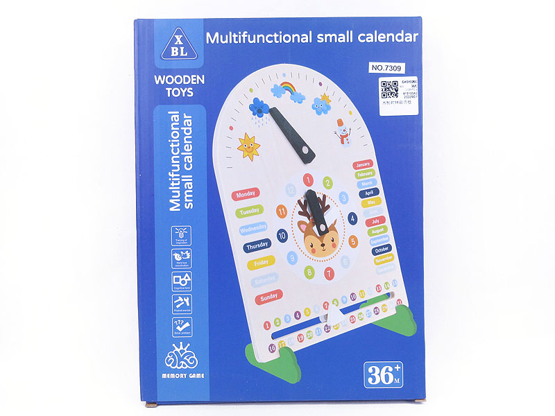 Wooden Clock Calendar Board toys