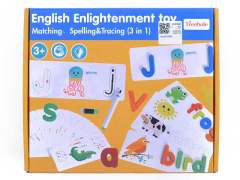 Wooden Puzzle English Enlightenment Toy toys
