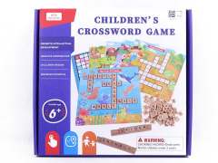 Wooden Puzzle Letter Crossword Game