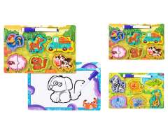 2in1 Wooden Puzzle Matching Version