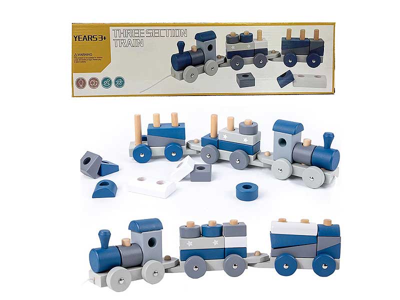 Wooden Block Train toys