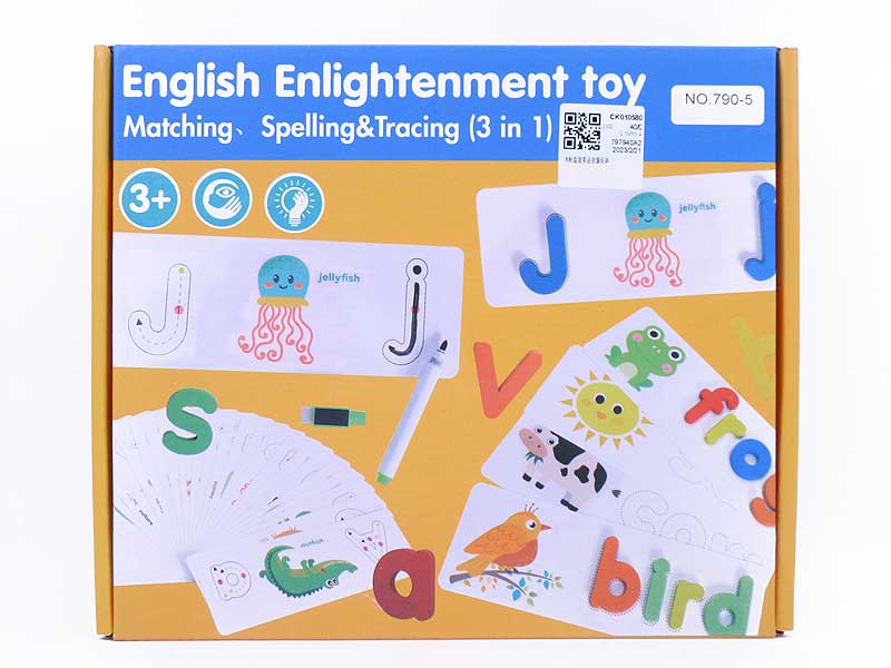 Wooden Puzzle English Enlightenment Toy toys